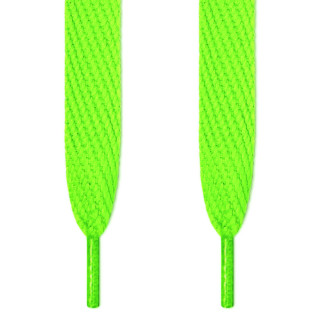 Super brede neon grønne snørebånd